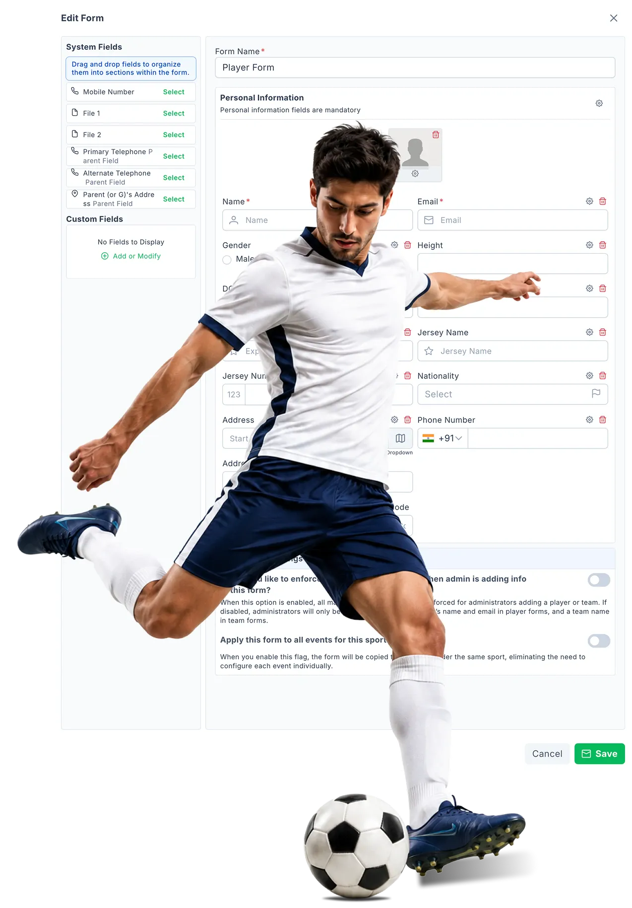Custom Registration Forms